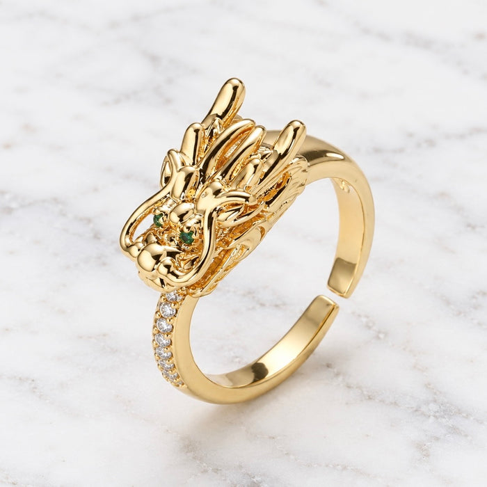 Mahjong Dragon Ring