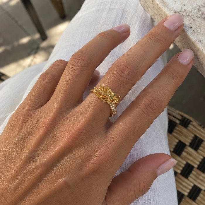 Mahjong Dragon Ring