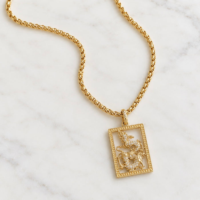 Mahjong Dragon Necklace