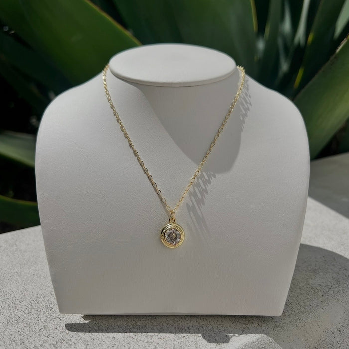 Vintage Diamond Pendant Necklace