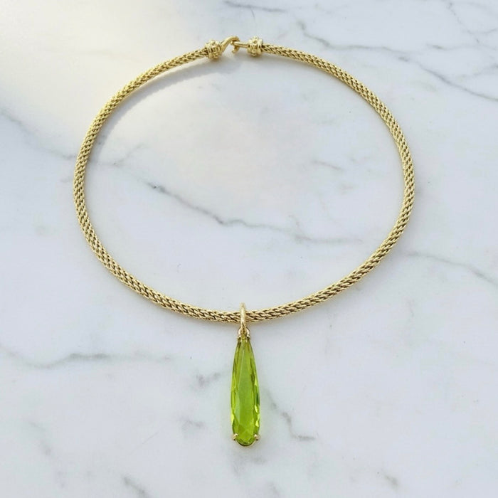 Emerald Teardrop Choker