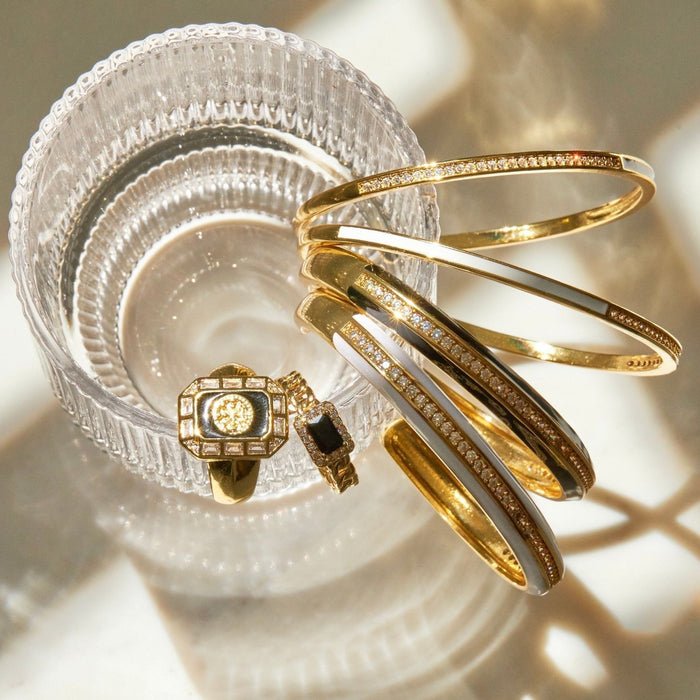 Enamel Cuff Bracelet - thechristyfcollection
