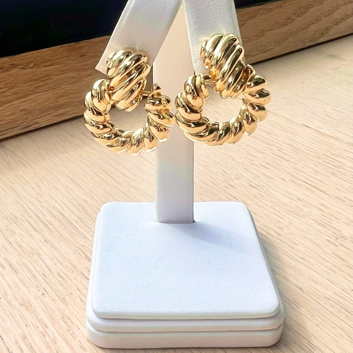 Chunky Braided Hoops