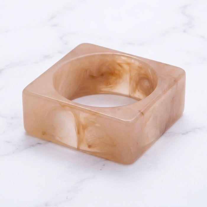 Square Lucite Bangle