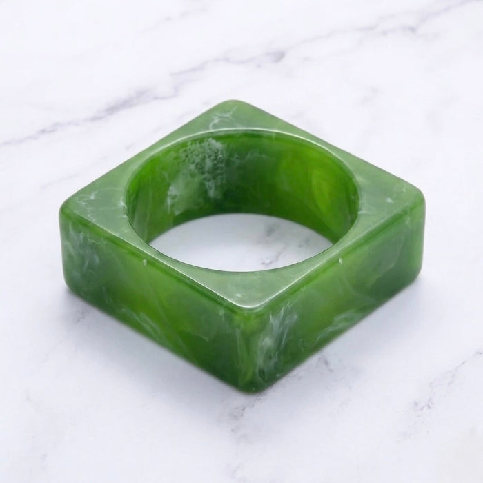 Square Lucite Bangle