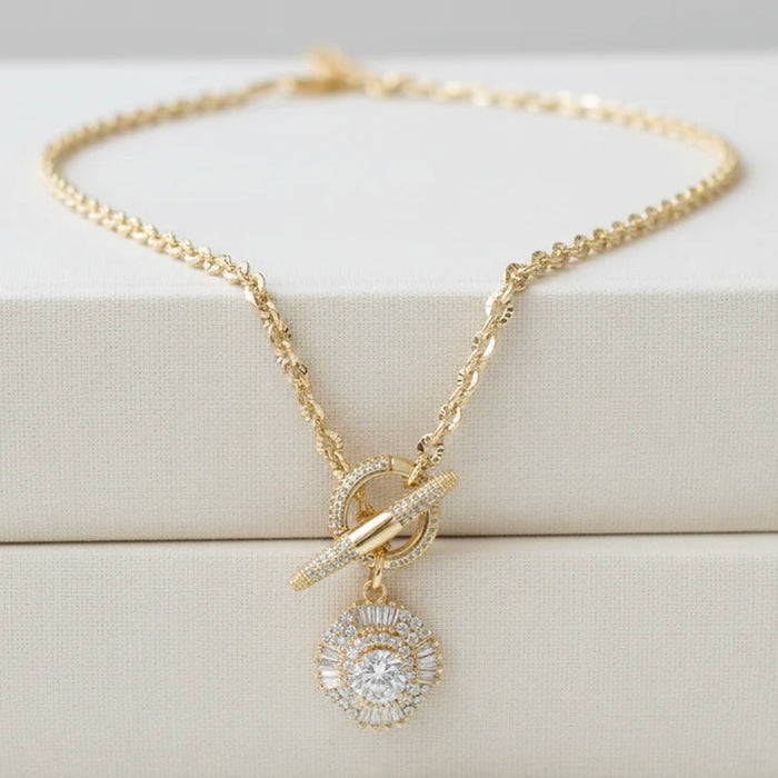Diamond Toggle Necklace