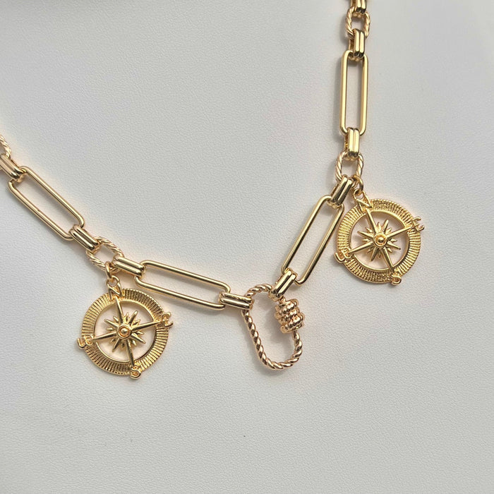 Chunky Colored Charms Necklace - thechristyfcollection