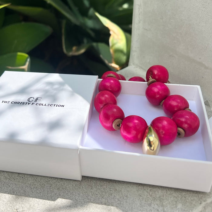 Fuchsia Beaded Bliss