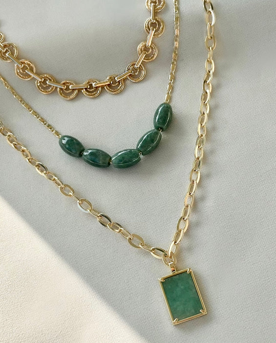 Beaded Jade Necklace