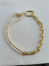 Modern Pearl Link Necklace - thechristyfcollection