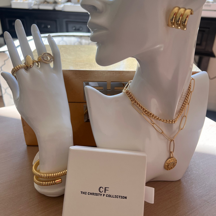 Triple Groove Earrings