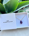 Modern Stone Charm Necklace - thechristyfcollection