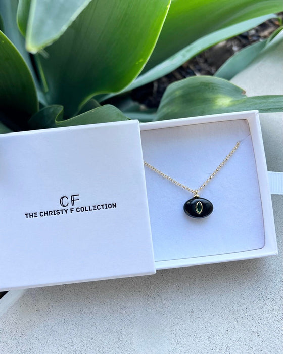Modern Stone Charm Necklace - thechristyfcollection