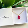 Modern Stone Charm Necklace - thechristyfcollection