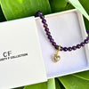 Amethyst Heart Necklace - thechristyfcollection
