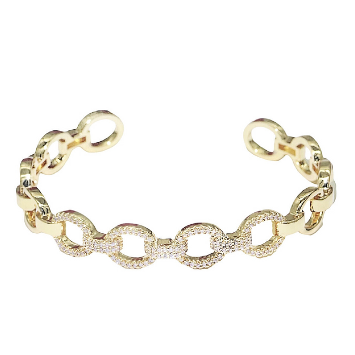 Crystal Chain Link Bracelet