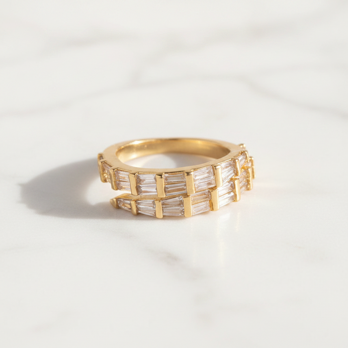 Baguette Wrap Ring