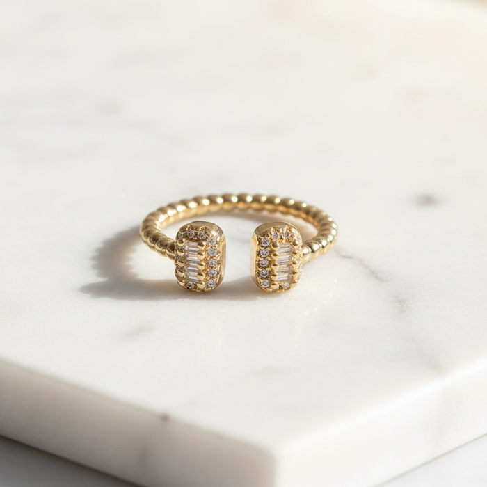 Beaded Gemstone Ring
