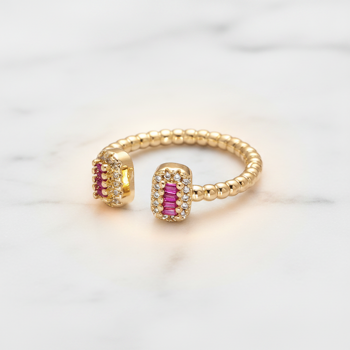 Beaded Gemstone Ring