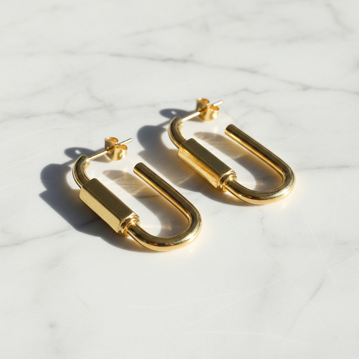 Classy Carabiner Earrings