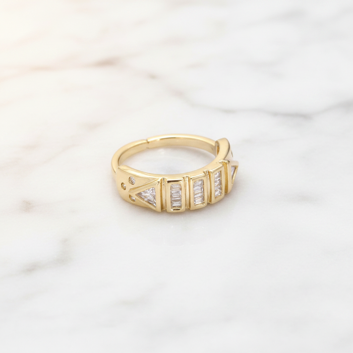 Clear Gemstone Ring