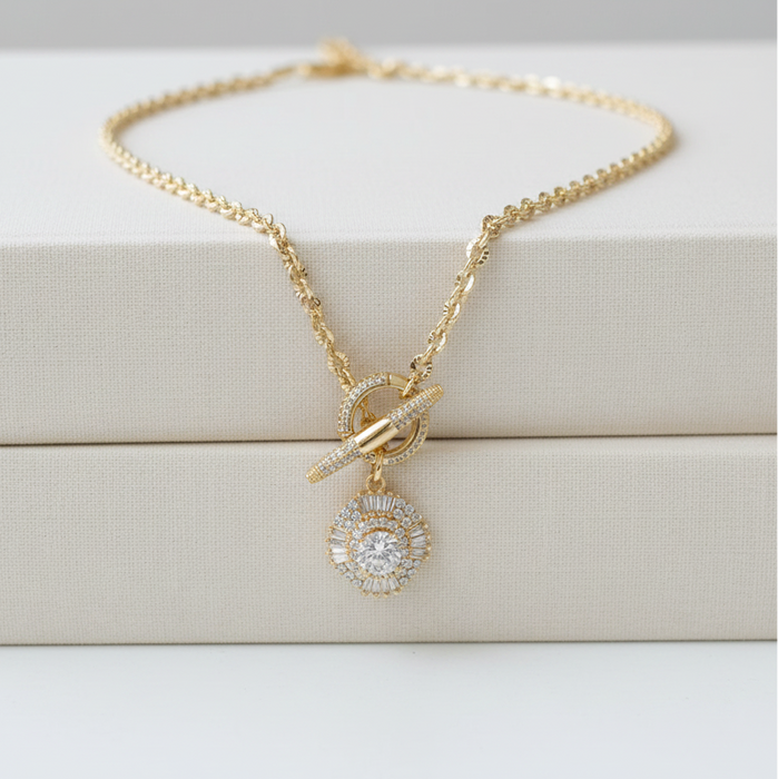 Diamond Toggle Necklace
