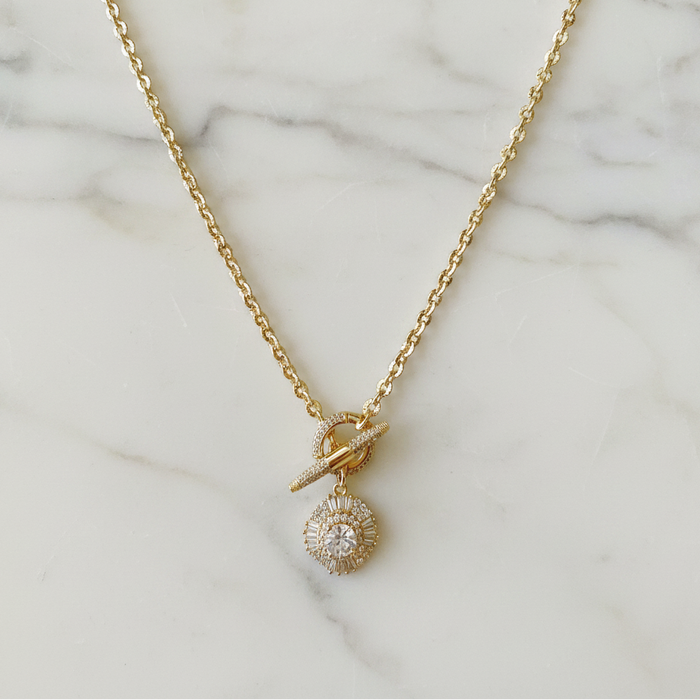 Diamond Toggle Necklace