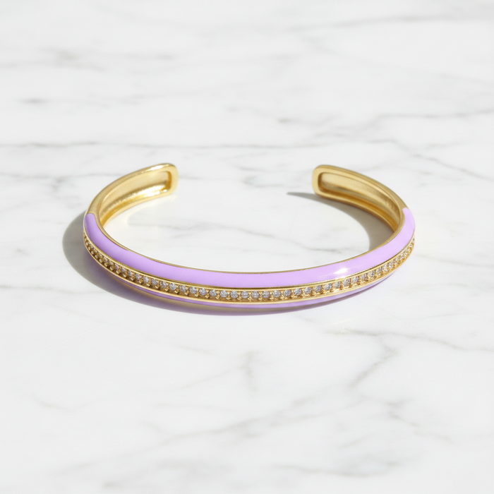 Enamel Cuff Bracelet