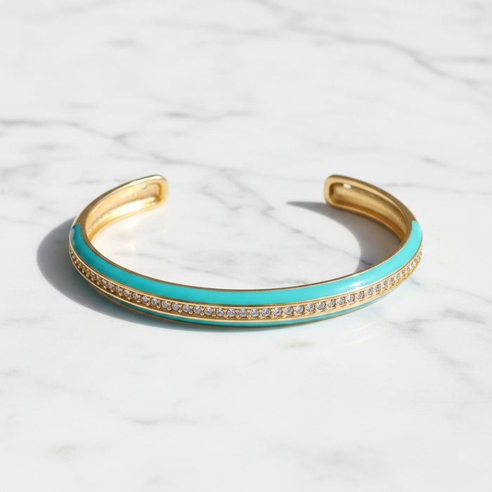 Enamel Cuff Bracelet