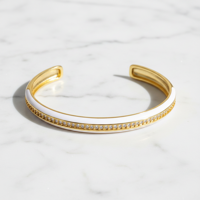 Enamel Cuff Bracelet
