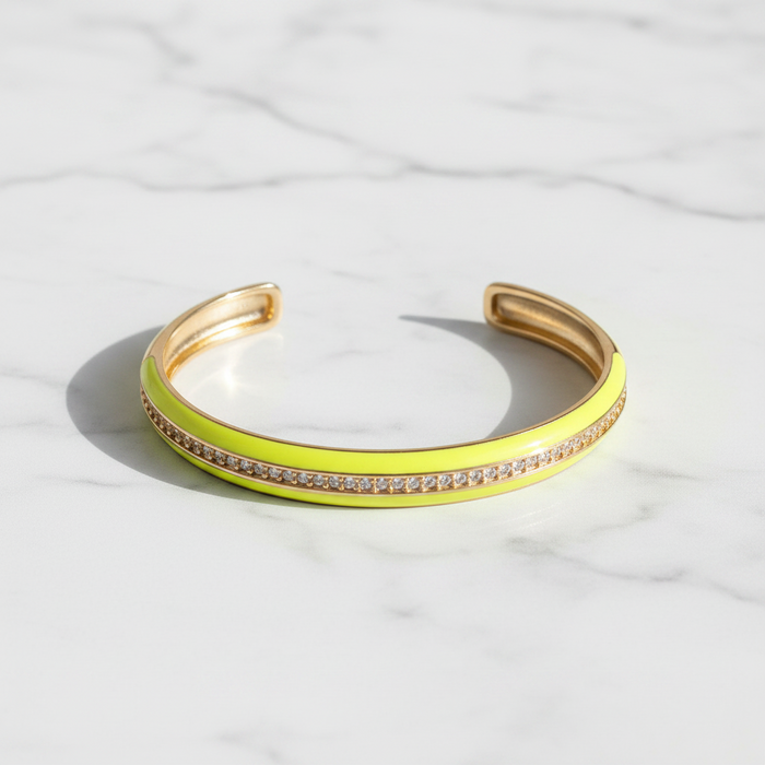 Enamel Cuff Bracelet