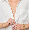 Triple Gemstone Necklace - thechristyfcollection
