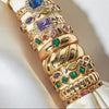 Multi Gemstone Ring - thechristyfcollection