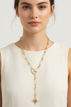 Model wearing your starburst lariat