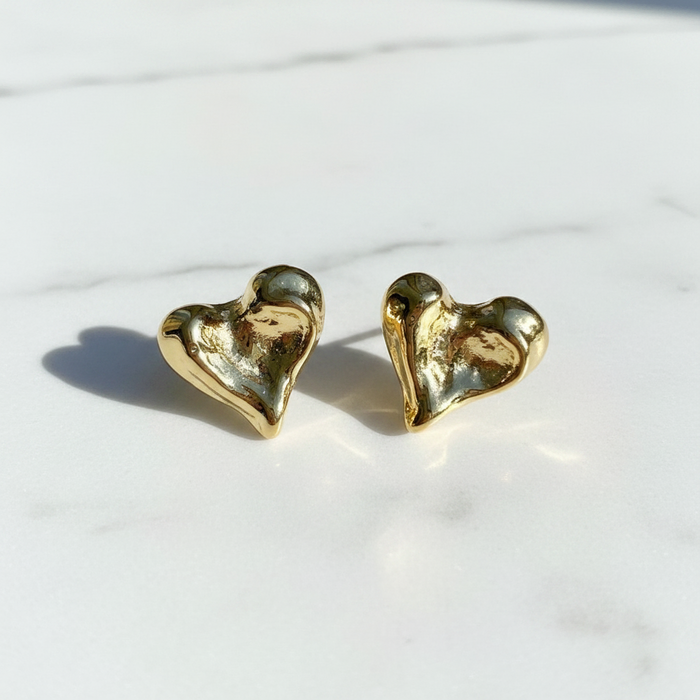 Molten Heart Studs