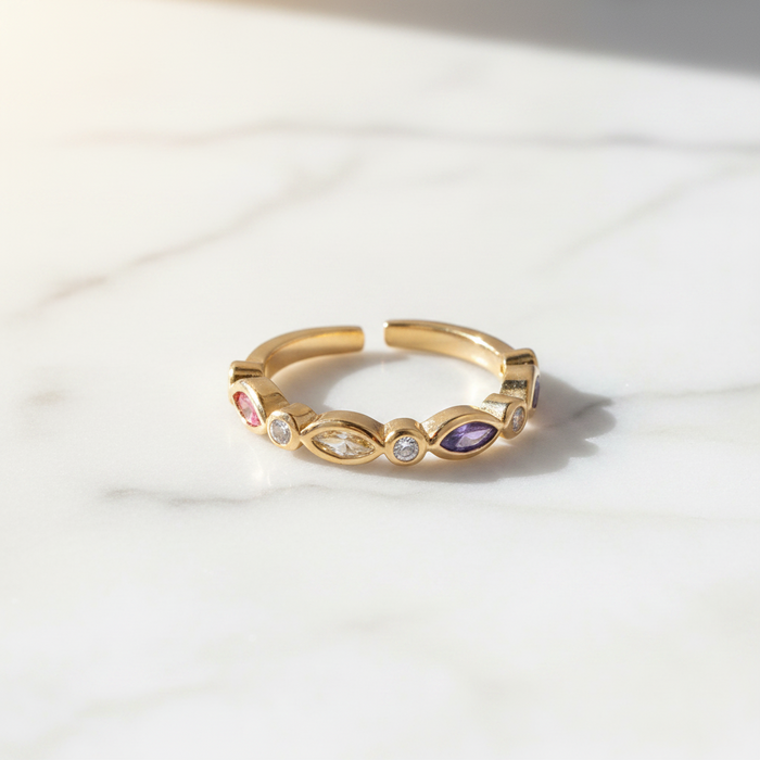 Multi Gemstone Ring