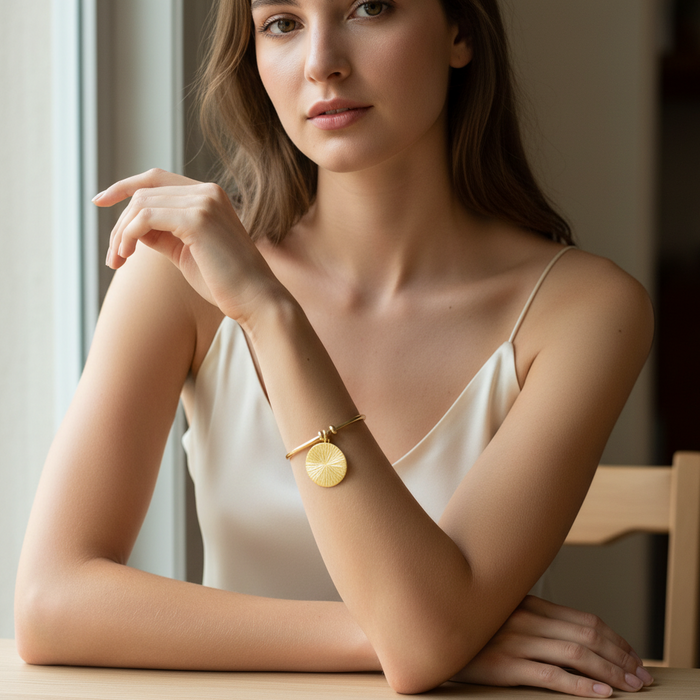 Sunburst Pendant Cuff