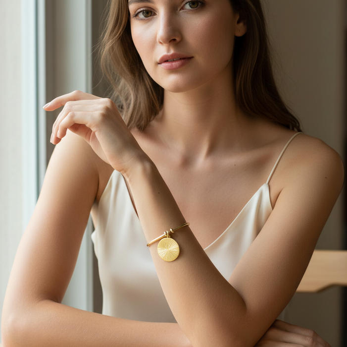 Sunburst Pendant Cuff
