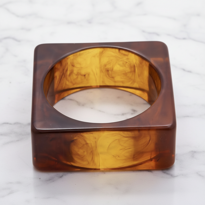 Square Lucite Bangle