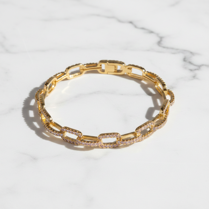 Paperclip Bangle Bracelet