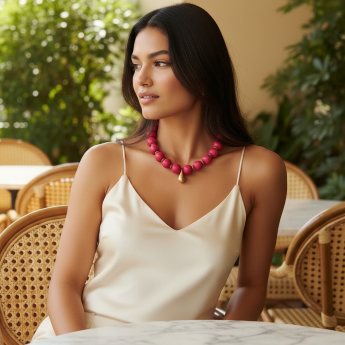 Fuchsia Beaded Bliss
