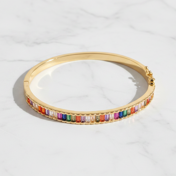 Rainbow Baguette Bracelet