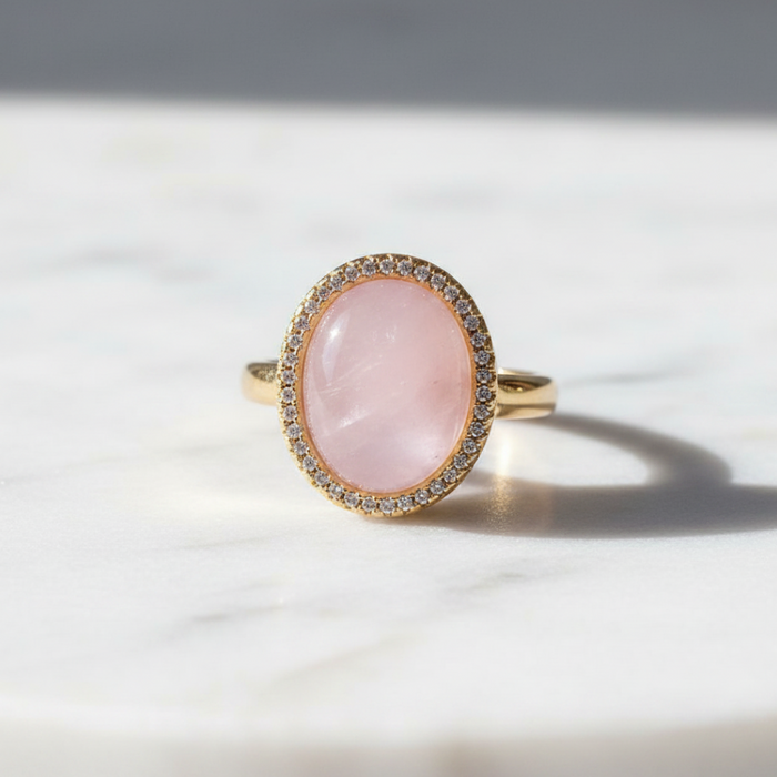 Rose Quartz Ring