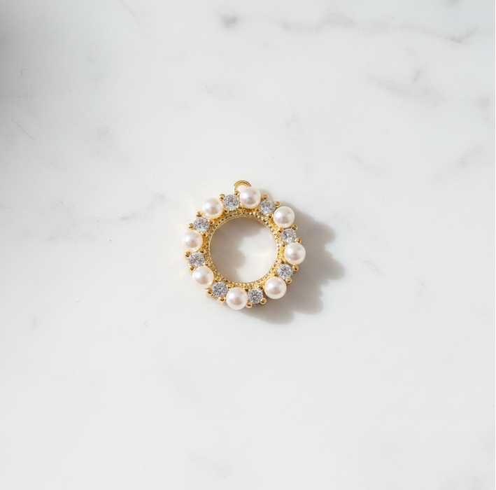 Round Pearl Charm