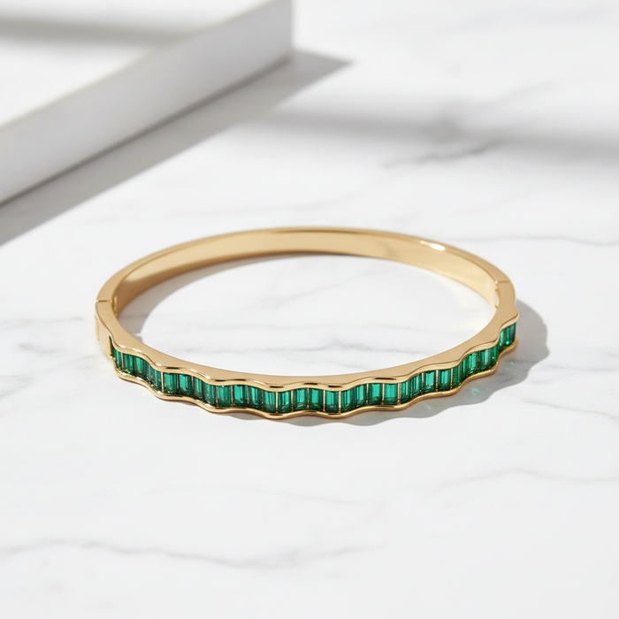 Wavy Baguette Bracelet