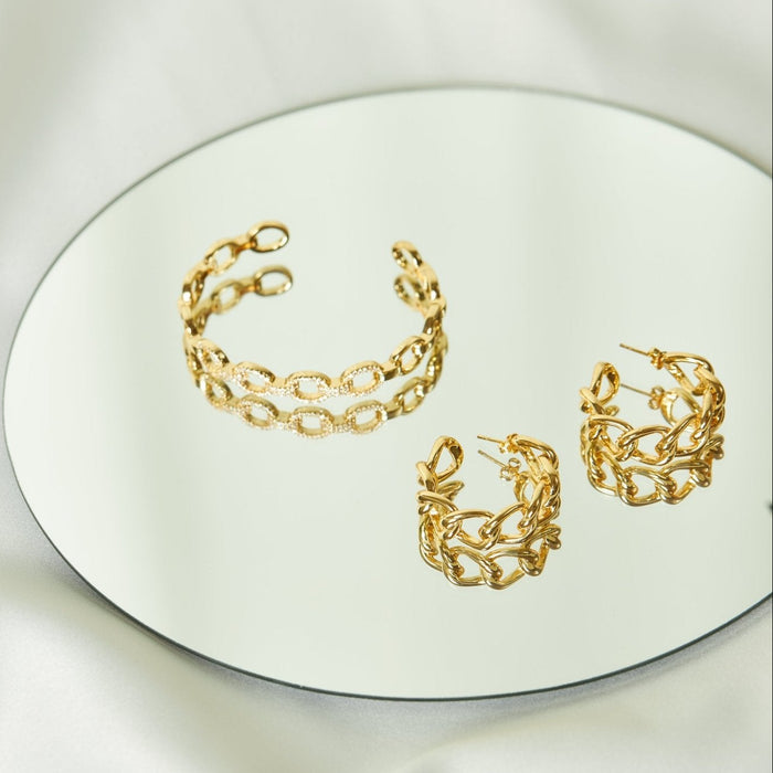 Chain Link Hoops - thechristyfcollection