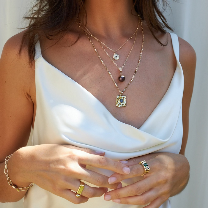 Chunky Emerald Cocktail Ring