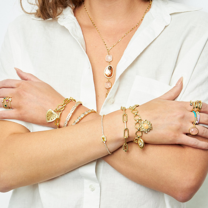 Wavy Baguette Bracelet