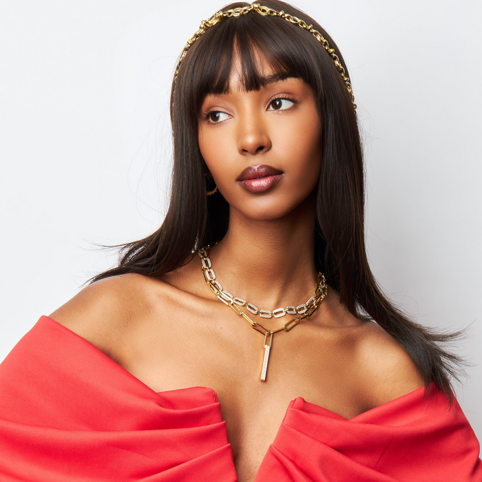 Diamond Bar Necklace
