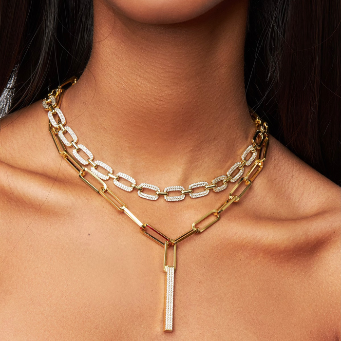 Diamond Bar Necklace